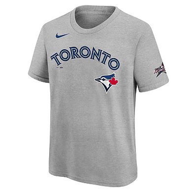 Youth Nike Vladimir Guerrero Jr. Heather Gray Toronto Blue Jays 2025 MLB All-Star Edition Name & Number T-Shirt