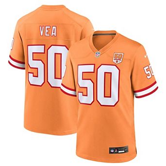 Men's Nike Vita Vea Creamsicle Tampa Bay Buccaneers 50th Season Game Jersey