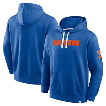 Men's Fanatics Royal Denver Broncos New Horizons Heritage Pullover Hoodie