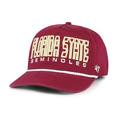 Youth '47 Garnet Florida State Seminoles Byline Hitch Adjustable Hat
