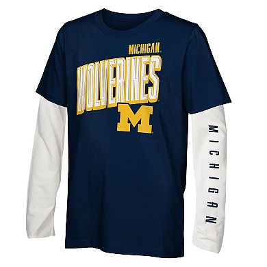 Preschool Outerstuff Michigan Wolverines Mix 3-in-1 Combo T-Shirt Set
