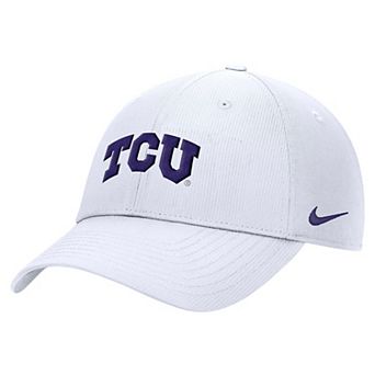 Men's Nike White TCU Horned Frogs 2025 On-Field Club Performance Adjustable Hat