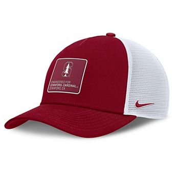 Men's Nike Cardinal/White Stanford Cardinal 2025 On-Field Rise Engineered Trucker Adjustable Hat