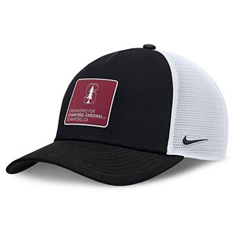 Men's Nike Black/White Stanford Cardinal 2025 On-Field Rise Engineered Trucker Adjustable Hat