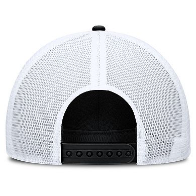 Men's Nike Black/White Stanford Cardinal 2025 On-Field Rise Engineered Trucker Adjustable Hat