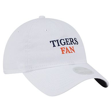 Women's New Era White Detroit Tigers Team Fan 9TWENTY Adjustable Hat