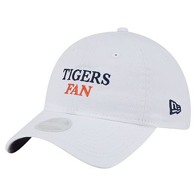 Women's New Era White Detroit Tigers Team Fan 9TWENTY Adjustable Hat