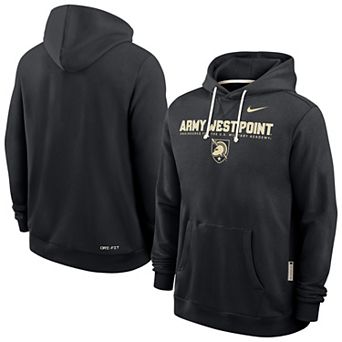 Men's Nike Heather Gray Army Black Knights 2025 Sideline Performance Pullover Hoodie