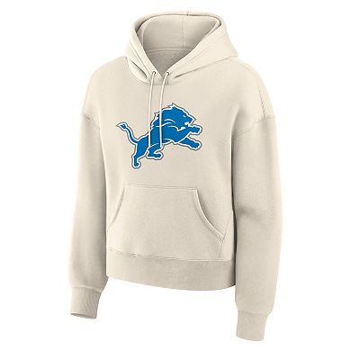 Women's Fanatics Cream Detroit Lions Dove Legacy Pullover Hoodie