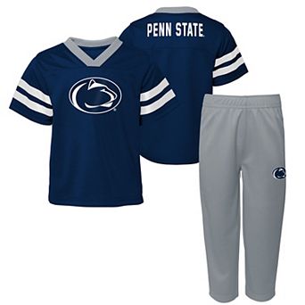Toddler Outerstuff Navy/Gray Penn State Nittany Lions Red Zone Two-Piece Top and Pants Set