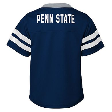 Toddler Outerstuff Navy/Gray Penn State Nittany Lions Red Zone Two-Piece V-Neck Top and Pants Set