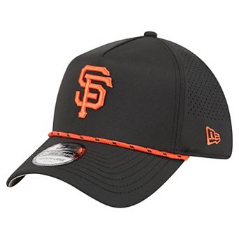 Men's New Era Black San Francisco Giants 39THIRTY A-Frame Perforated Flex Hat