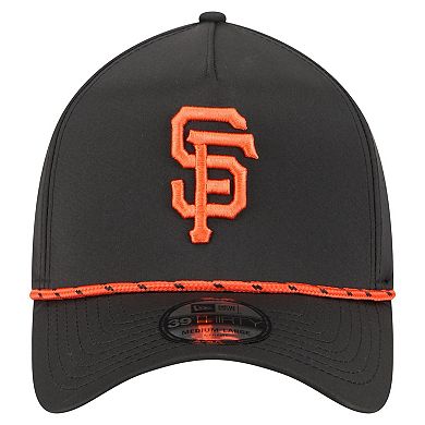 Men's New Era Black San Francisco Giants 39THIRTY A-Frame Perforated Flex Hat