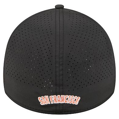 Men's New Era Black San Francisco Giants 39THIRTY A-Frame Perforated Flex Hat