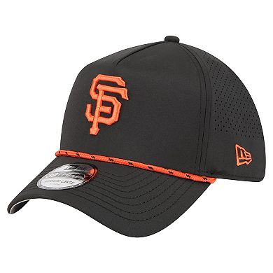 Men's New Era Black San Francisco Giants 39THIRTY A-Frame Perforated Flex Hat