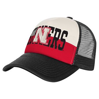 Men's Outerstuff Scarlet/Cream Nebraska Huskers Modern Fan Trucker Adjustable Hat
