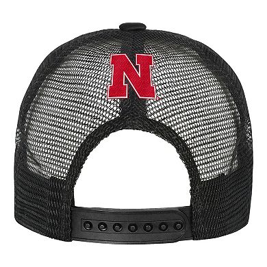 Youth Outerstuff Scarlet/Cream Nebraska Huskers Modern Fan Trucker Adjustable Hat