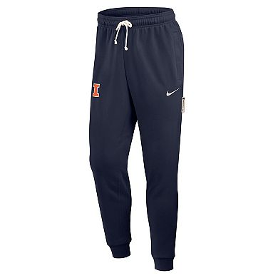 Men's Nike Navy Illinois Fighting Illini 2025 Sideline Standard Issue Dri-FIT Taper Sweatpants