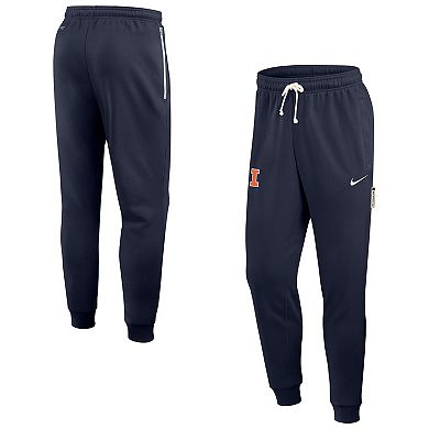 Men's Nike Navy Illinois Fighting Illini 2025 Sideline Standard Issue Dri-FIT Taper Sweatpants