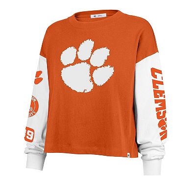 Women's '47 Orange Clemson Tigers Sydney Long Sleeve T-Shirt