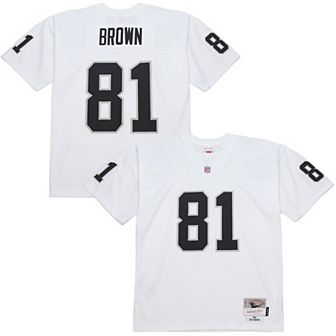 Men's Mitchell & Ness Tim Brown White Los Angeles Raiders 1994 Legacy Replica Jersey