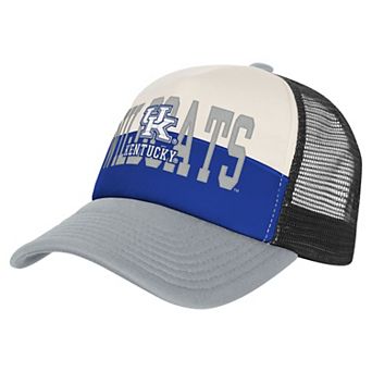 Men's Outerstuff Royal/Cream Kentucky Wildcats Modern Fan Trucker Adjustable Hat