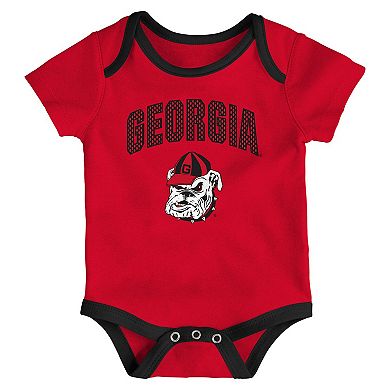 Infant Outerstuff Georgia Bulldogs All Day Play Three-Piece Bodysuit Set