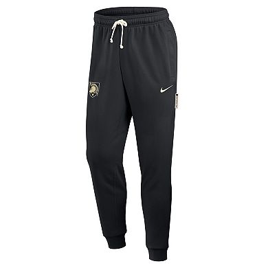 Men's Nike Black Army Black Knights 2025 Sideline Standard Issue Dri-FIT Taper Sweatpants