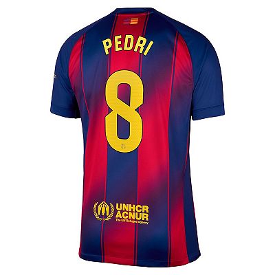 Men's Nike Pedri Navy Barcelona 2025/26 Home Replica Jersey