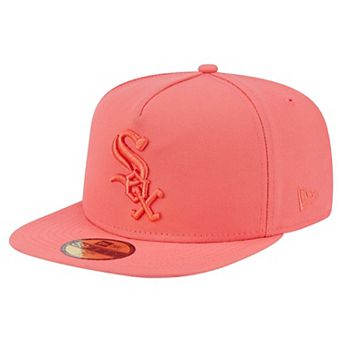Men's New Era Coral Chicago White Sox Color Pack A-Frame 59FIFTY Fitted Hat