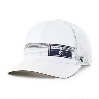 Men's '47 White New York Yankees Rangefinder brrr Trucker Adjustable Hat