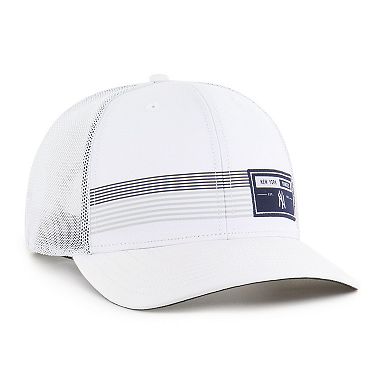 Men's '47 White New York Yankees Rangefinder brrr Trucker Adjustable Hat
