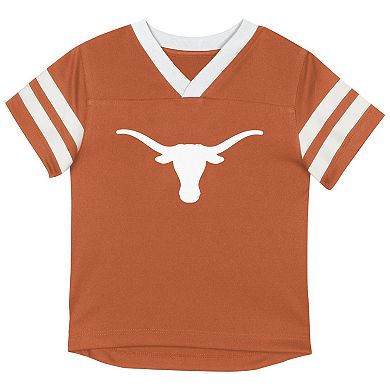 Toddler Outerstuff Brown/Black Texas Longhorns Red Zone Two-Piece V-Neck Top and Pants Set