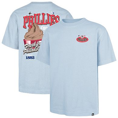Men's '47 Light Blue Philadelphia Phillies Ice Cream Parlor Foundation T-Shirt