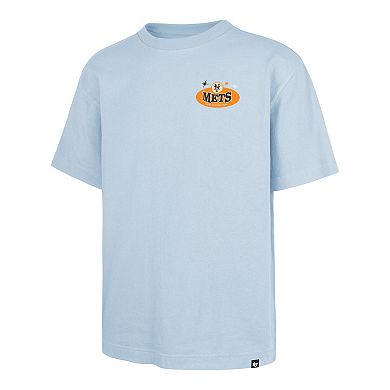 Men's '47 Light Blue New York Mets Ice Cream Parlor Foundation T-Shirt