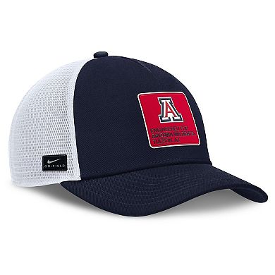 Men's Nike Navy/White Arizona Wildcats 2025 On-Field Rise Engineered Trucker Adjustable Hat