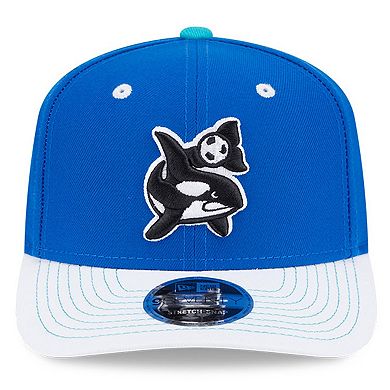 Men's New Era Blue/White Seattle Sounders FC 2025 Third 9SEVENTY Stretch-Snap Hat
