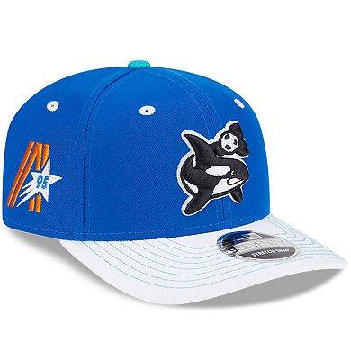 Men's New Era Blue/White Seattle Sounders FC 2025 Third 9SEVENTY Stretch-Snap Hat