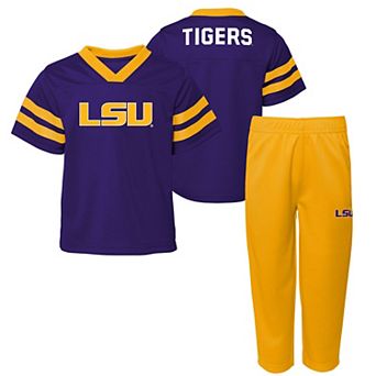 Toddler Outerstuff Purple/Gold LSU Tigers Red Zone Two-Piece Top and Pants Set