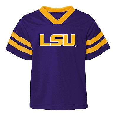 Toddler Outerstuff Purple/Gold LSU Tigers Red Zone Two-Piece V-Neck Top and Pants Set