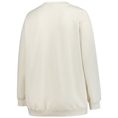 Women's Fanatics Cream Green Bay Packers Plus Size Shooting Star Pullover Sweatshirt