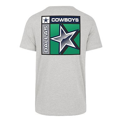 Men's '47 Heather Gray Dallas Cowboys Chrome Plate Franklin T-Shirt