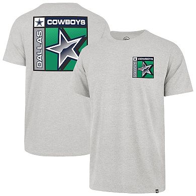 Men's '47 Heather Gray Dallas Cowboys Chrome Plate Franklin T-Shirt