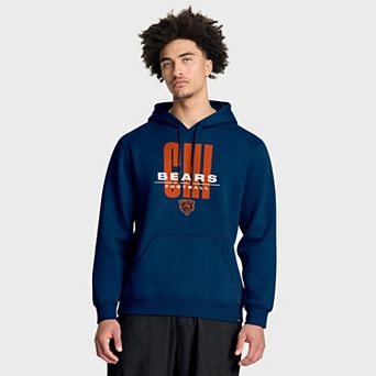 Men's Fanatics Navy Chicago Bears Right Tackle Legacy Pullover Hoodie