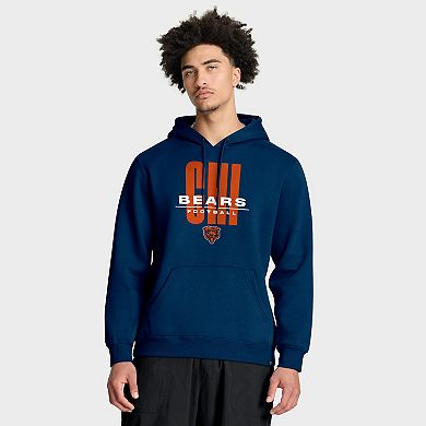 Men's Fanatics Navy Chicago Bears Right Tackle Legacy Pullover Hoodie