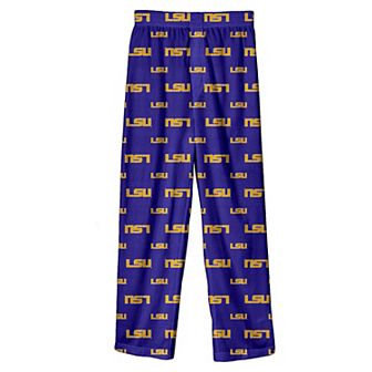 Youth Outerstuff Purple LSU Tigers All-Over Team Logo Pants