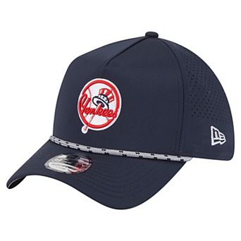 Men's New Era Navy New York Yankees 39THIRTY A-Frame Perforated Flex Hat