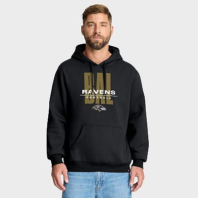 Men's Fanatics Black Baltimore Ravens Right Tackle Legacy Pullover Hoodie