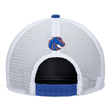 Men's Nike Royal Boise State Broncos 2025 On-Field Rise Trucker Performance Adjustable Hat