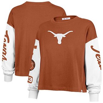 Women's '47 Texas Orange Texas Longhorns Sydney Long Sleeve T-Shirt